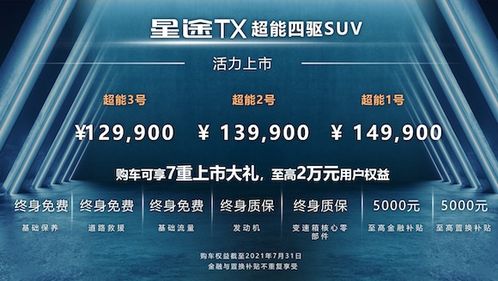 售價12.99萬元起，星途TX超能四驅版以高性能C位出道